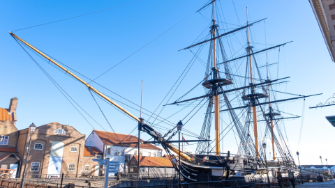 HMS Trincomalee at dock in our Georgian Quayside. 