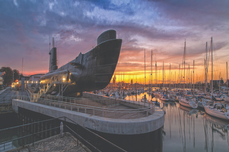 HMS Alliance at dock in Gosport Marina. 
