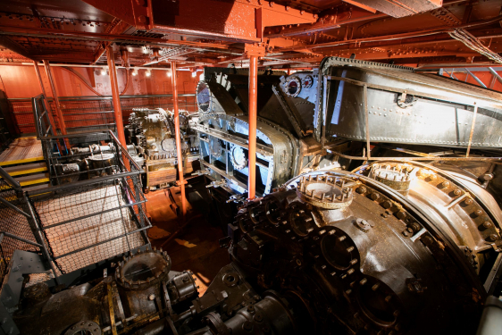 The engine room of HMS Caroline.