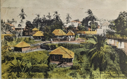 Mill Street in Freetown Sierra Leone. 