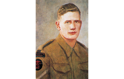 A portrait of a man in military uniform
