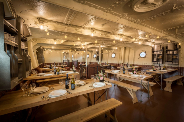 Junior Rates Mess Dining on HMS Caroline
