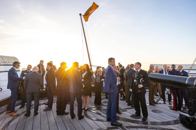 Drinks reception on Upper Deck