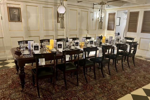 Dining in ward room
