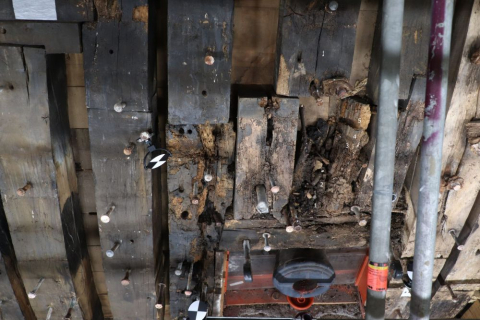 image showing Futtock in place at a gunport