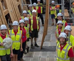Shipwrights celebrate anniversary milestone onboard HMS Victory
