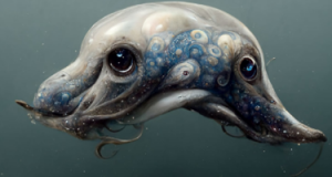 Using the AI generator you could create something like this octopus-turtle hybrid.  